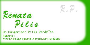 renata pilis business card